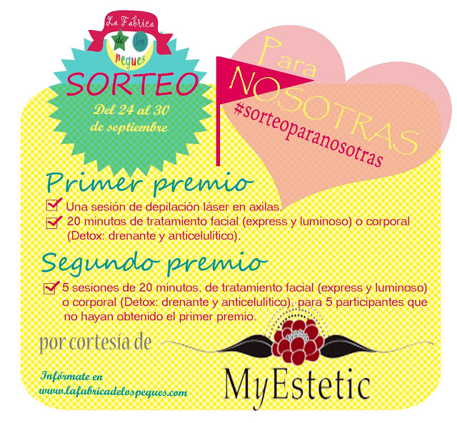 Sorteo “Para Nosotras” con “MyEstetic”
