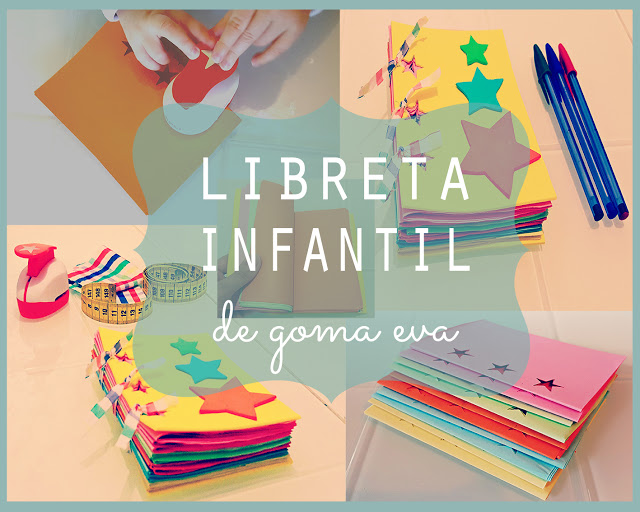 Libreta infantil de goma eva