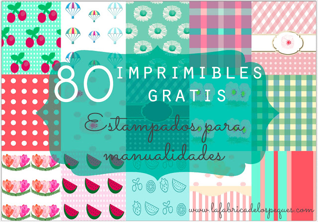 80 imprimibles gratis: estampados para manualidades