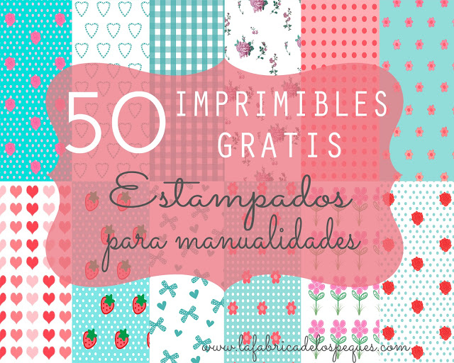 50 imprimibles gratis: estampados para manualidades.