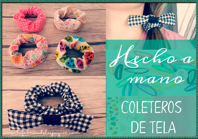 Hecho a mano: Coleteros de tela.