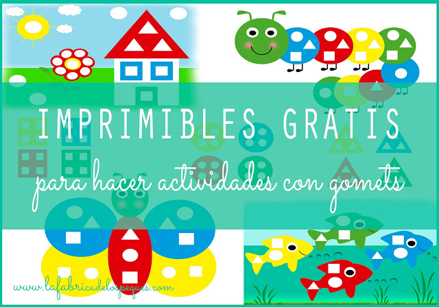 Imprimibles gratis para hacer actividades con gomets