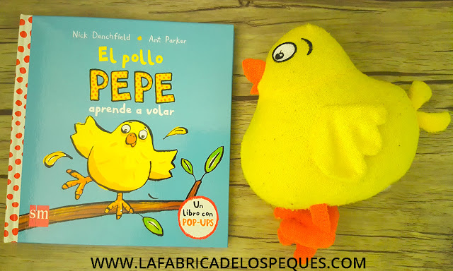 El pollo Pepe aprende a volar