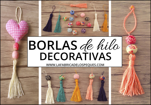 Borlas de hilo decorativas