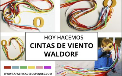 Hoy hacemos cintas de viento Waldorf