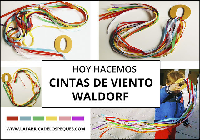 Hoy hacemos cintas de viento Waldorf