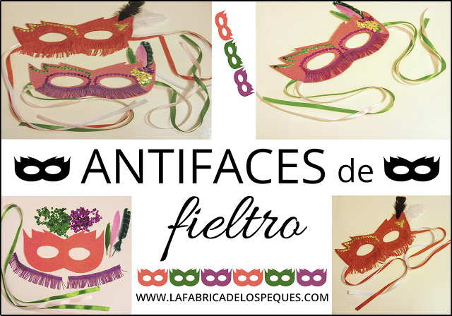 Antifaces de fieltro