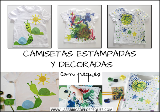 Camisetas estampadas y decoradas con peques