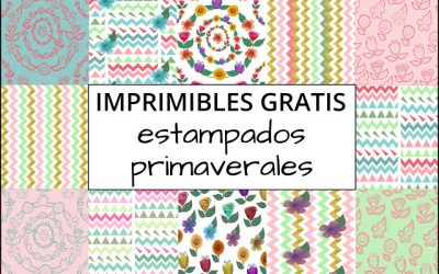 Imprimibles gratis: Estampados primaverales