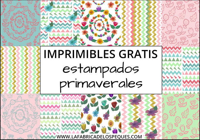Imprimibles gratis: Estampados primaverales