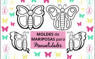 Moldes de mariposas para manualidades.