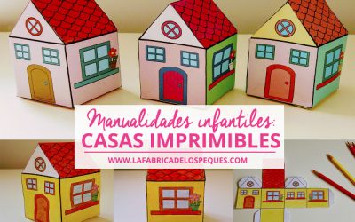 Manualidades infantiles: Casas imprimibles