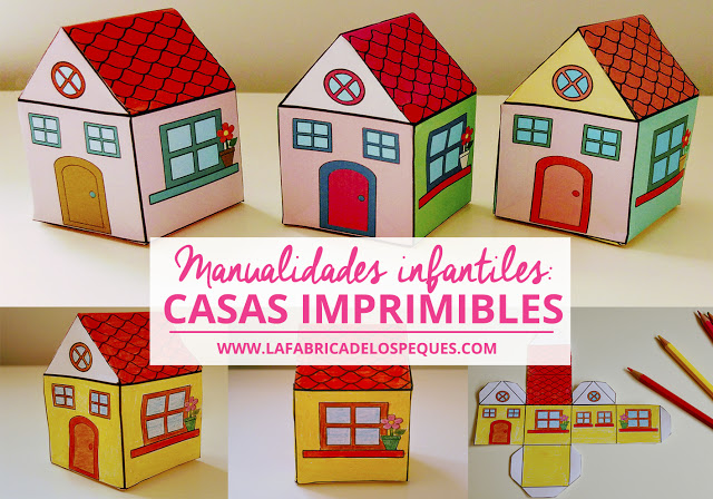 Manualidades infantiles: Casas imprimibles