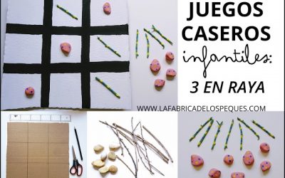 Juegos caseros infantiles: tres en raya
