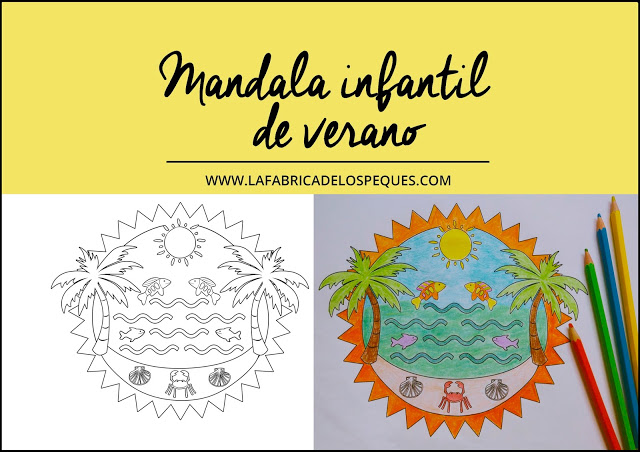 Mandala infantil de verano