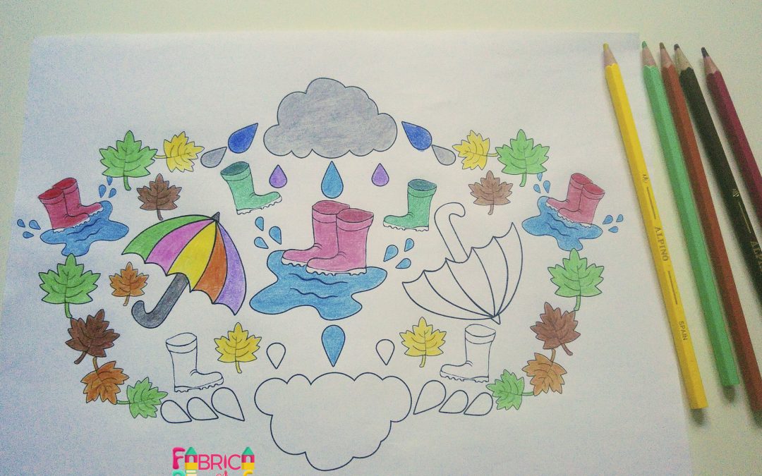 Mandala infantil de otoño