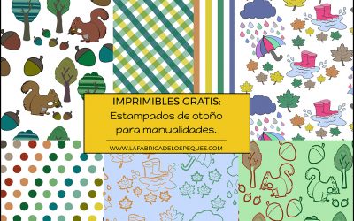 Imprimibles gratis: estampados de otoño para manualidades.