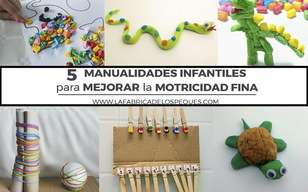Cinco manualidades infantiles para mejorar la motricidad fina