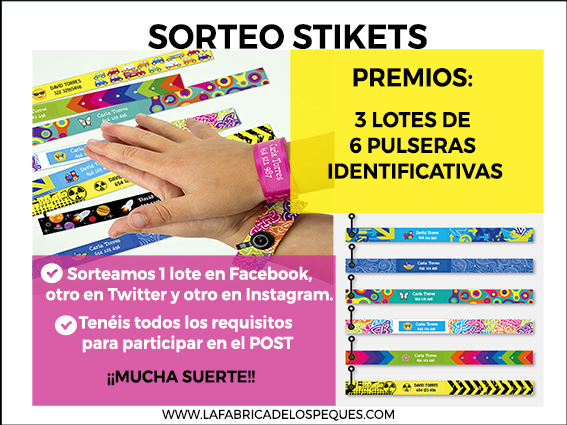 [Sorteo cerrado] Sorteo de Stikets: 3 lotes de pulseras identificativas