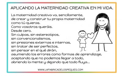 Aplicando la maternidad creativa en mi vida.