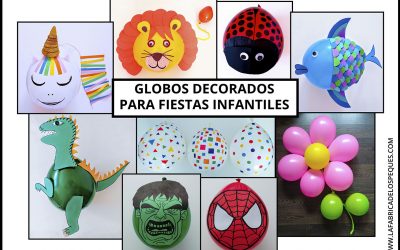 Globos decorados para fiestas infantiles