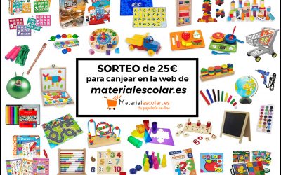 Sorteo de juegos para niños y material de manualidades con materialescolar.es