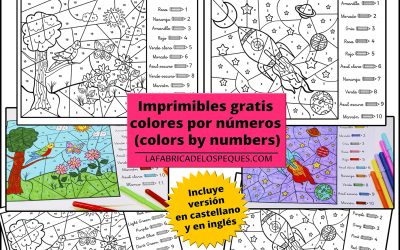 Imprimibles gratis de colores por números para niños